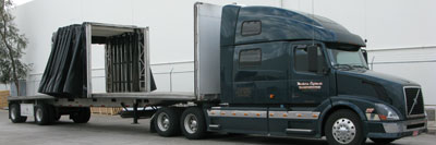 Loading curtain van